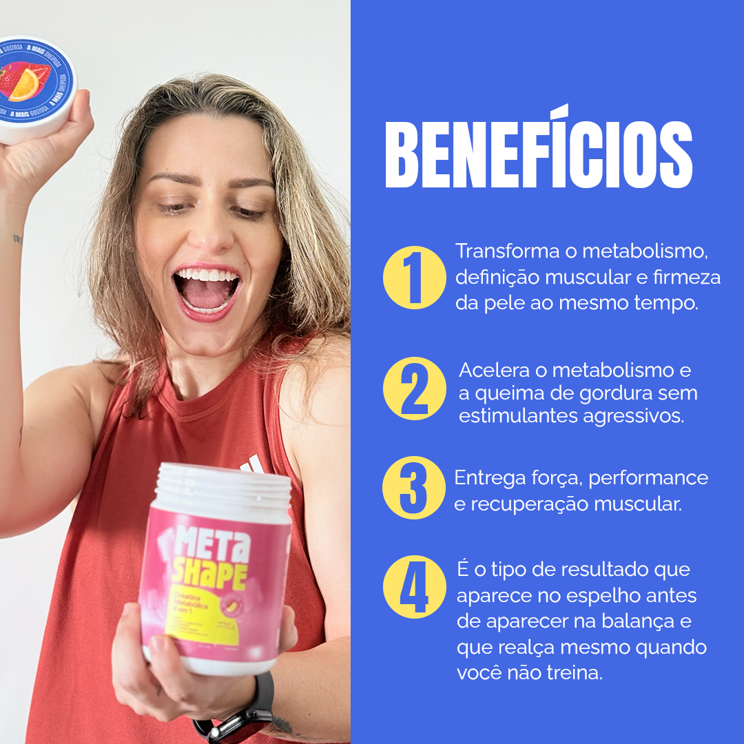 2x Creatina Metabólica 4 em 1 Metashape